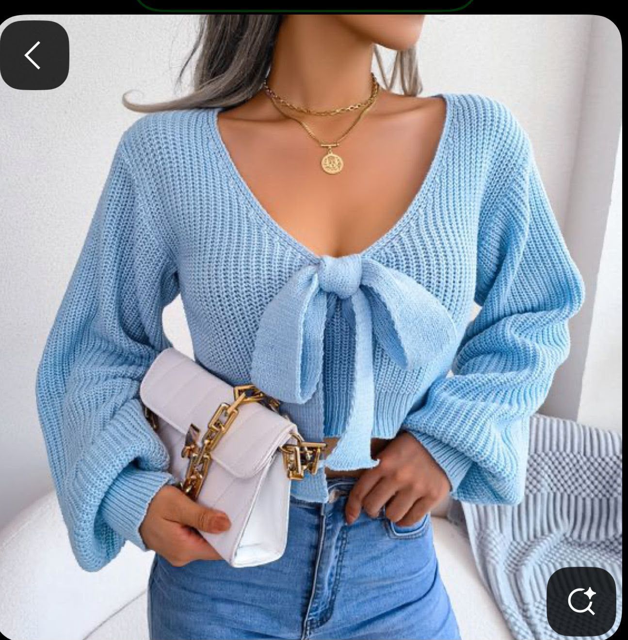 Elegant sweater top