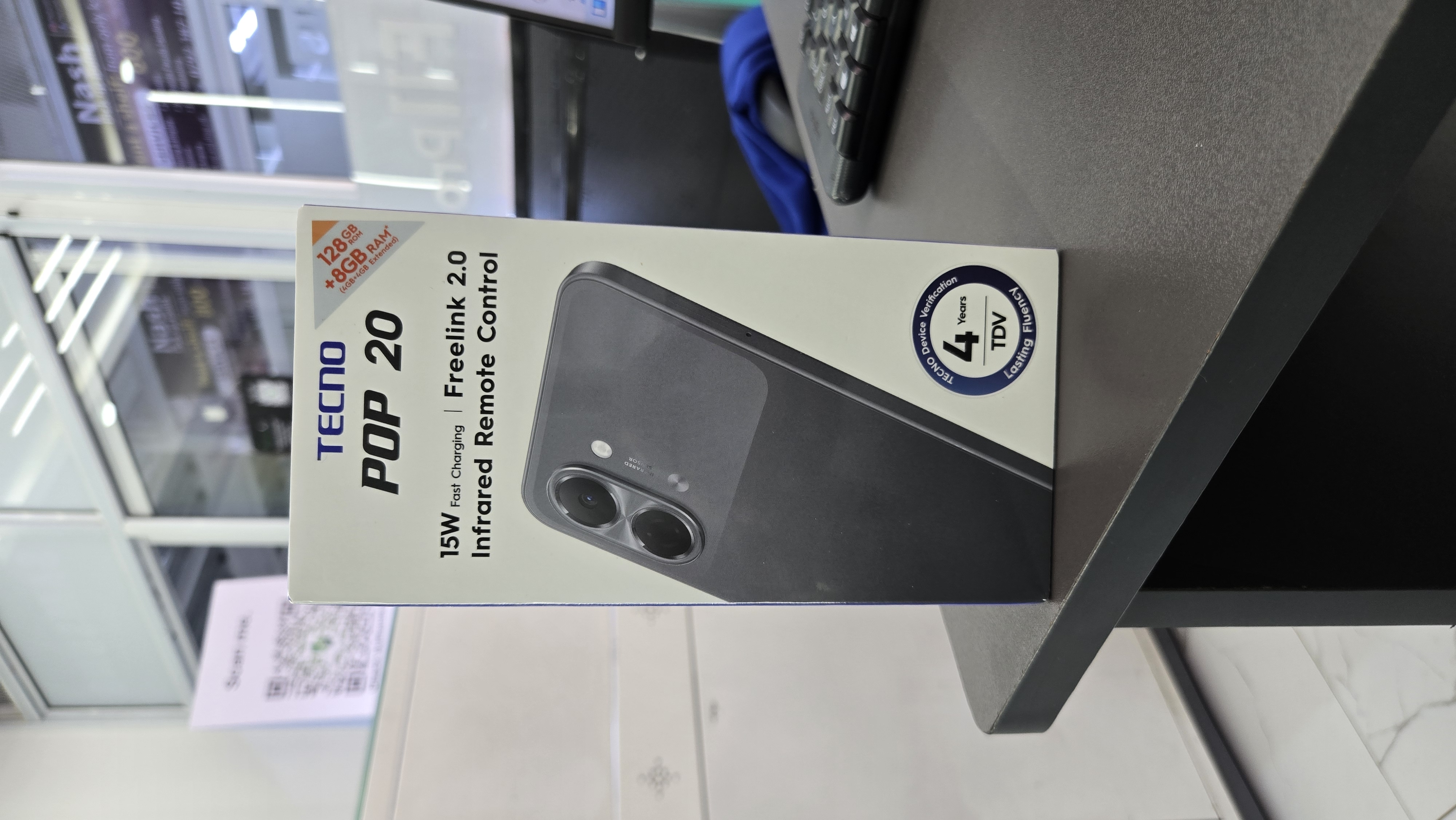 TECNO POP 20 4GB+4GB RAM,128GB STORAGE
