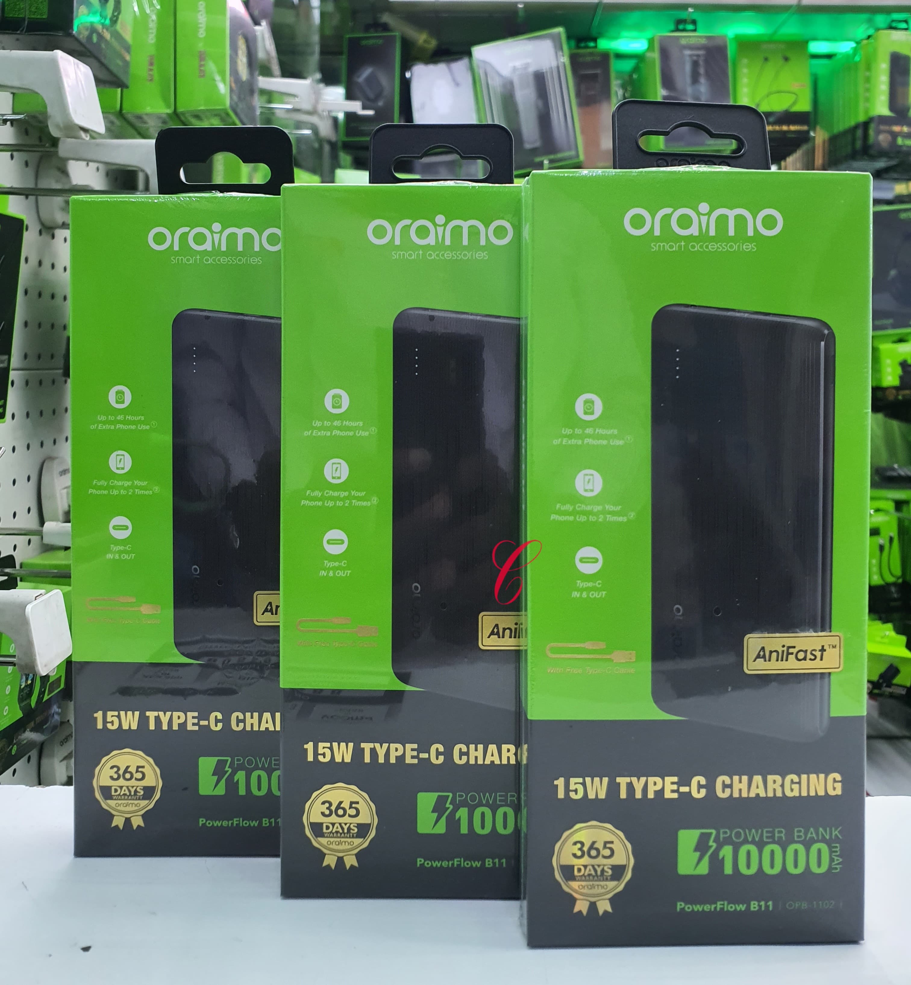 Oraimo PowerFlow B11 OPB-1102 *15W 10000mAh* Power Bank 