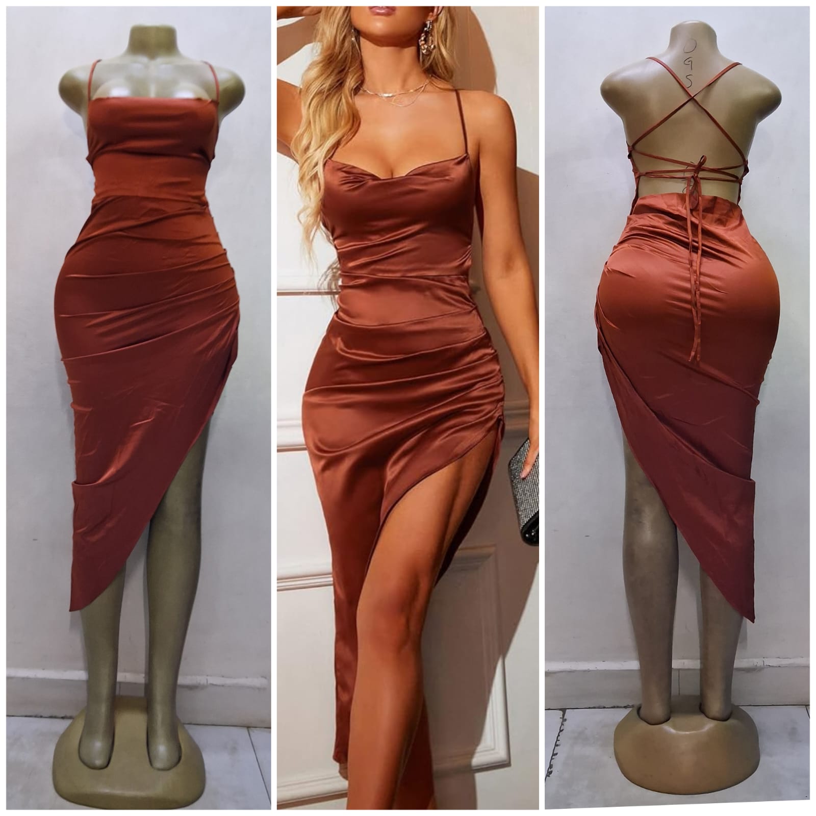 Silk dress available,size 8